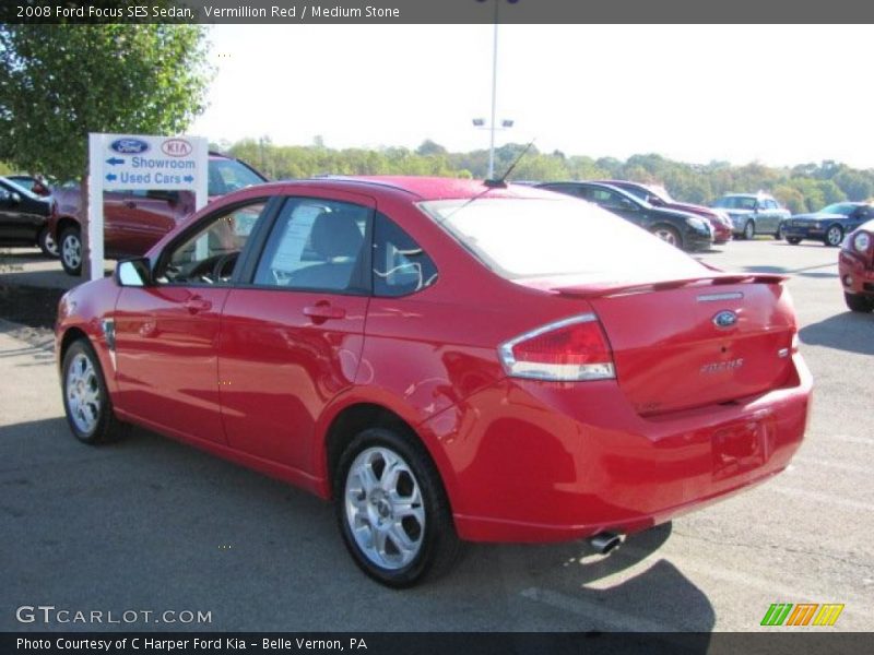 Vermillion Red / Medium Stone 2008 Ford Focus SES Sedan