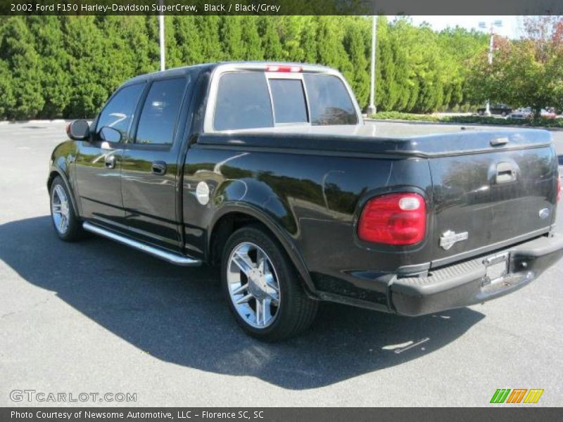 Black / Black/Grey 2002 Ford F150 Harley-Davidson SuperCrew