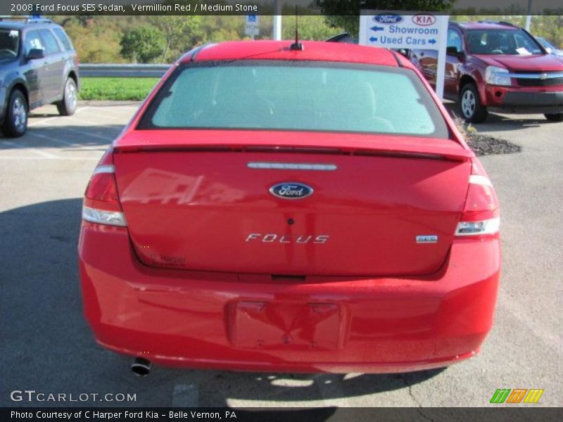 Vermillion Red / Medium Stone 2008 Ford Focus SES Sedan