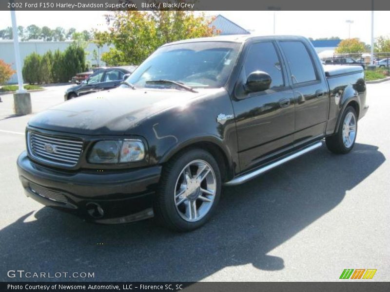 Black / Black/Grey 2002 Ford F150 Harley-Davidson SuperCrew