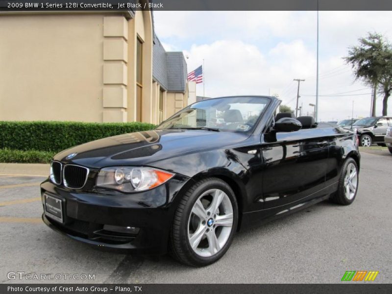 Jet Black / Black 2009 BMW 1 Series 128i Convertible