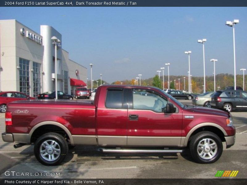  2004 F150 Lariat SuperCab 4x4 Dark Toreador Red Metallic