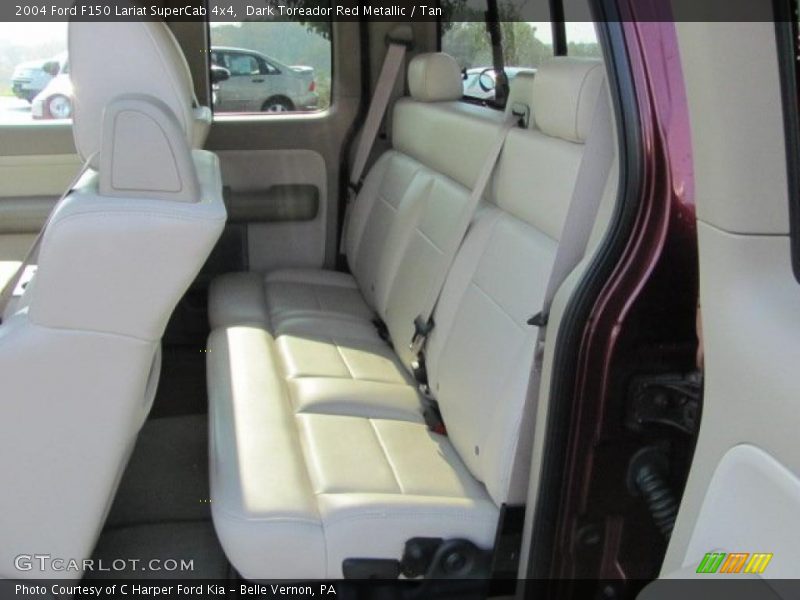 Dark Toreador Red Metallic / Tan 2004 Ford F150 Lariat SuperCab 4x4