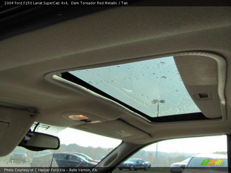 Dark Toreador Red Metallic / Tan 2004 Ford F150 Lariat SuperCab 4x4