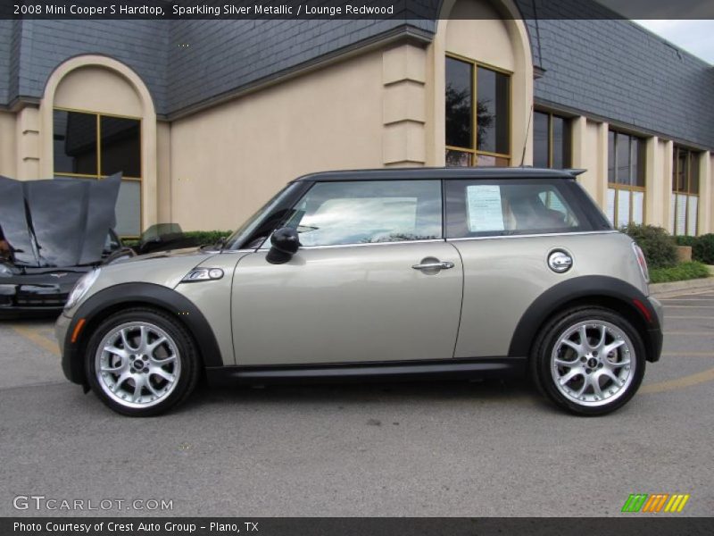 Sparkling Silver Metallic / Lounge Redwood 2008 Mini Cooper S Hardtop