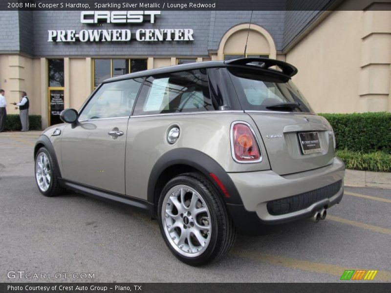 Sparkling Silver Metallic / Lounge Redwood 2008 Mini Cooper S Hardtop