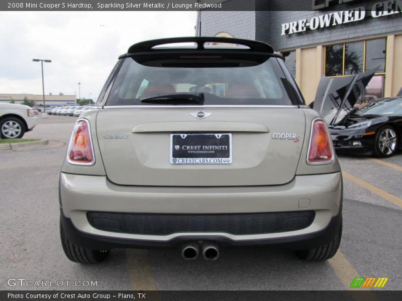 Sparkling Silver Metallic / Lounge Redwood 2008 Mini Cooper S Hardtop