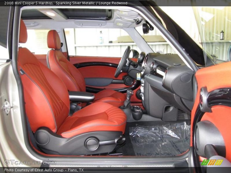  2008 Cooper S Hardtop Lounge Redwood Interior