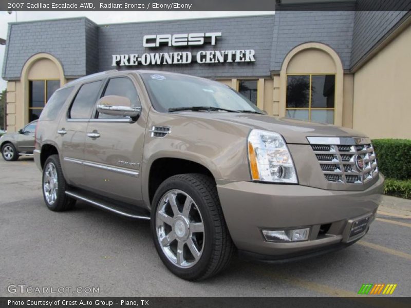 Radiant Bronze / Ebony/Ebony 2007 Cadillac Escalade AWD