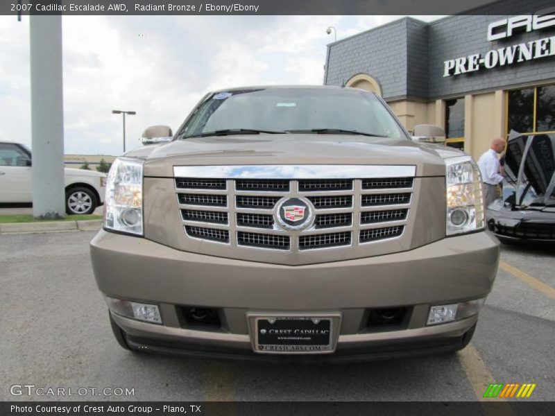Radiant Bronze / Ebony/Ebony 2007 Cadillac Escalade AWD