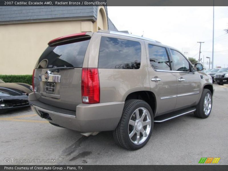 Radiant Bronze / Ebony/Ebony 2007 Cadillac Escalade AWD
