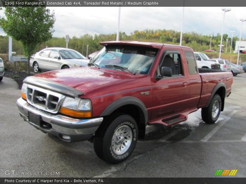 Toreador Red Metallic / Medium Graphite 1998 Ford Ranger XLT Extended Cab 4x4