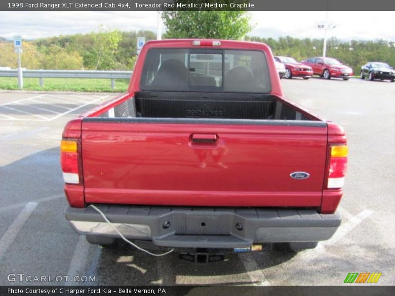 Toreador Red Metallic / Medium Graphite 1998 Ford Ranger XLT Extended Cab 4x4