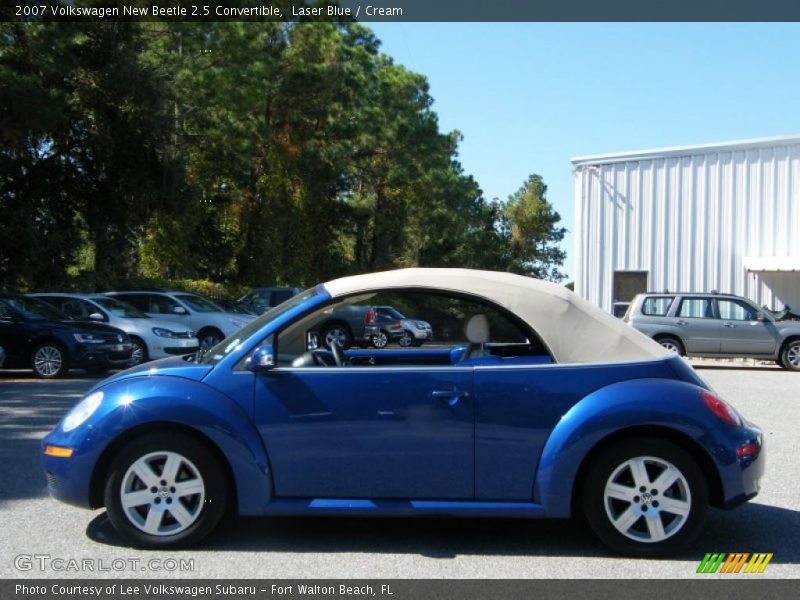 Laser Blue / Cream 2007 Volkswagen New Beetle 2.5 Convertible