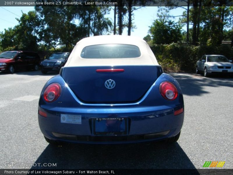 Laser Blue / Cream 2007 Volkswagen New Beetle 2.5 Convertible