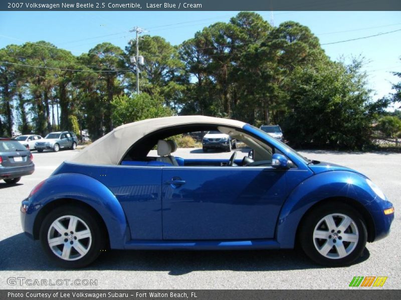 Laser Blue / Cream 2007 Volkswagen New Beetle 2.5 Convertible