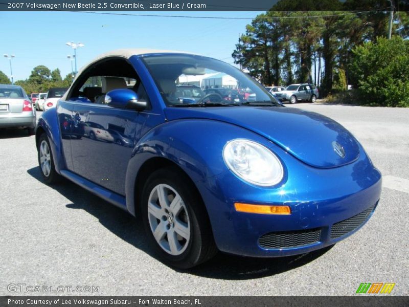 Laser Blue / Cream 2007 Volkswagen New Beetle 2.5 Convertible