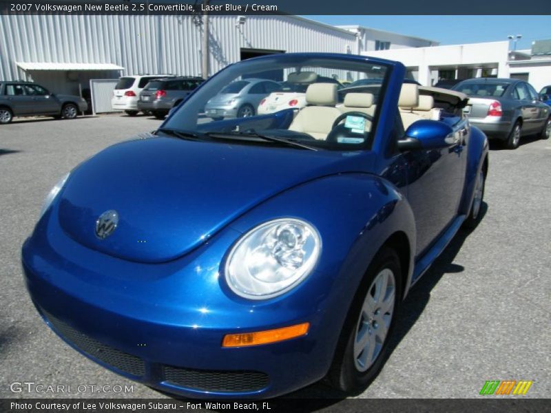 Laser Blue / Cream 2007 Volkswagen New Beetle 2.5 Convertible