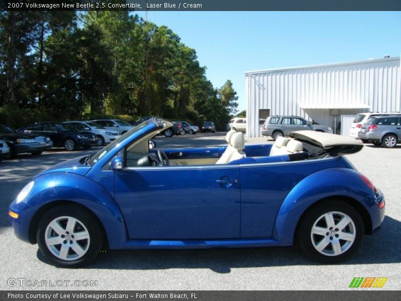 Laser Blue / Cream 2007 Volkswagen New Beetle 2.5 Convertible