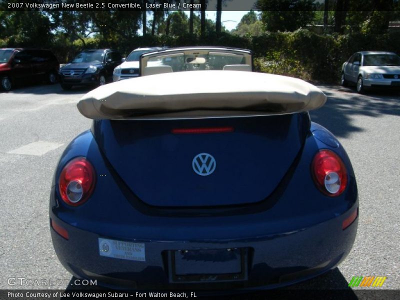Laser Blue / Cream 2007 Volkswagen New Beetle 2.5 Convertible