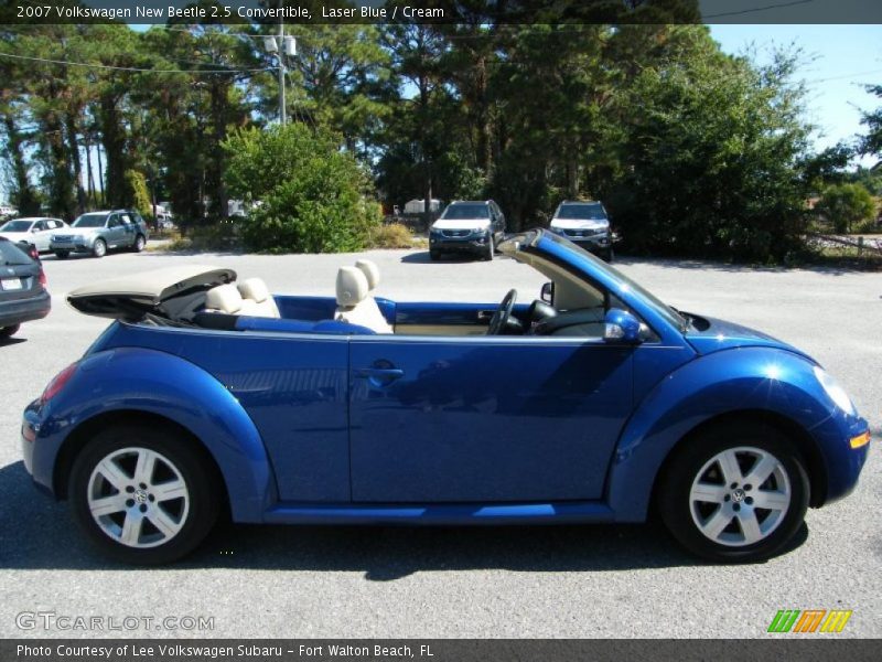 Laser Blue / Cream 2007 Volkswagen New Beetle 2.5 Convertible