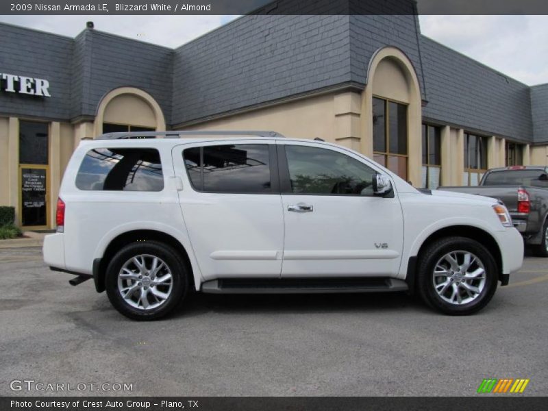 Blizzard White / Almond 2009 Nissan Armada LE