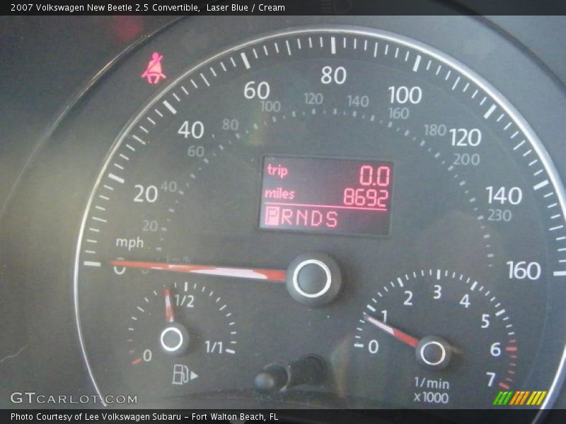 Laser Blue / Cream 2007 Volkswagen New Beetle 2.5 Convertible