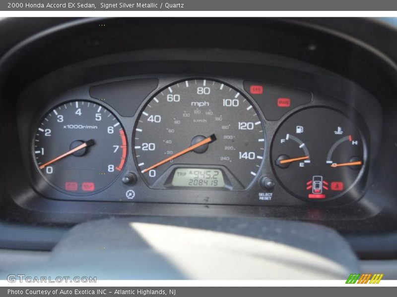  2000 Accord EX Sedan EX Sedan Gauges