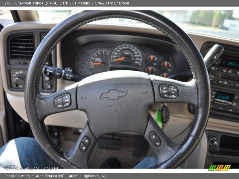 Dark Blue Metallic / Gray/Dark Charcoal 2005 Chevrolet Tahoe LS 4x4