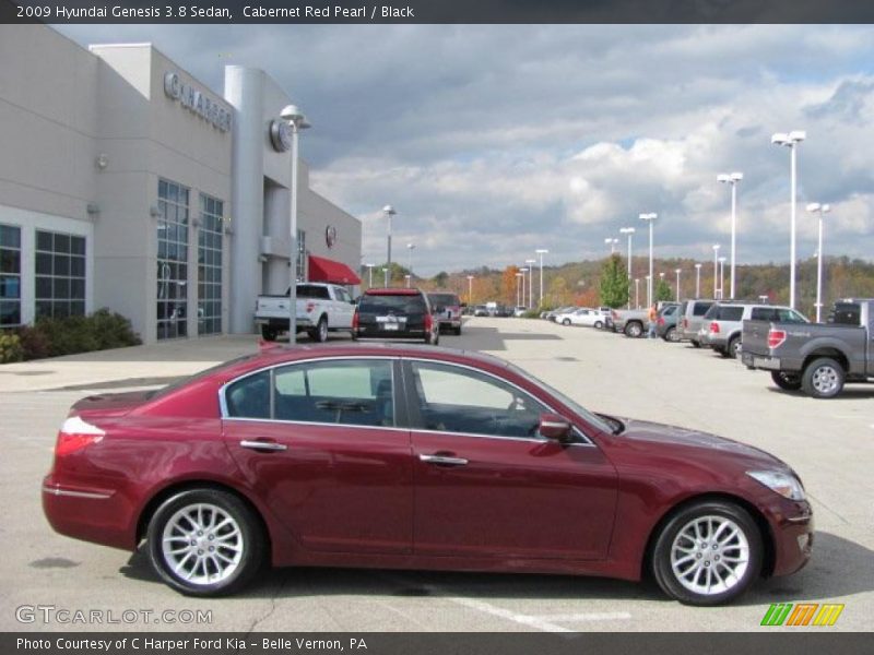 Cabernet Red Pearl / Black 2009 Hyundai Genesis 3.8 Sedan