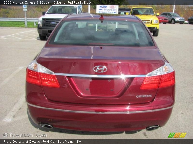 Cabernet Red Pearl / Black 2009 Hyundai Genesis 3.8 Sedan