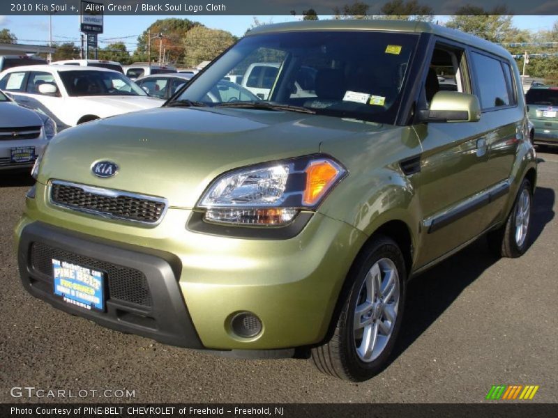 Alien Green / Black Soul Logo Cloth 2010 Kia Soul +