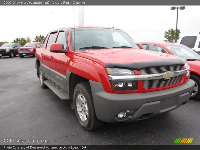 Victory Red / Graphite 2002 Chevrolet Avalanche 4WD