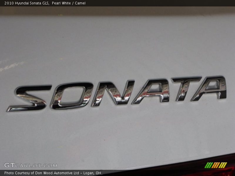 Pearl White / Camel 2010 Hyundai Sonata GLS