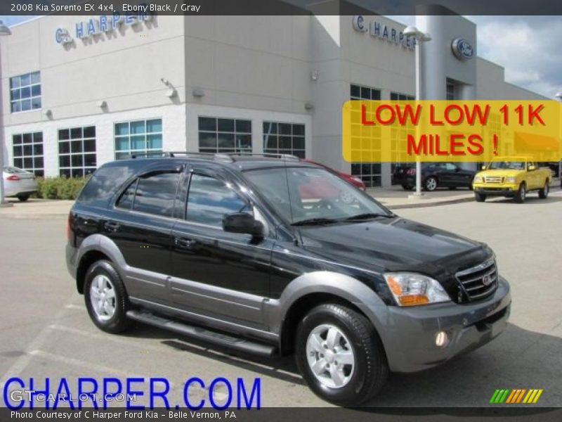 Ebony Black / Gray 2008 Kia Sorento EX 4x4