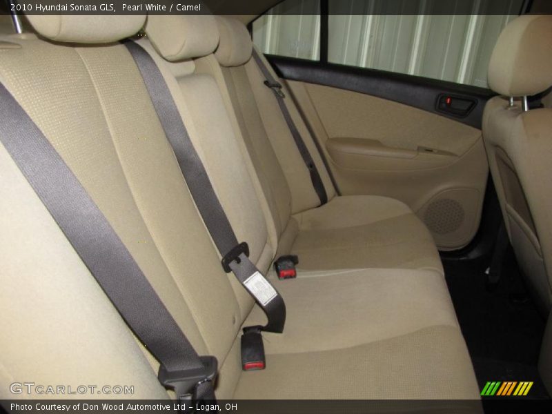 Pearl White / Camel 2010 Hyundai Sonata GLS
