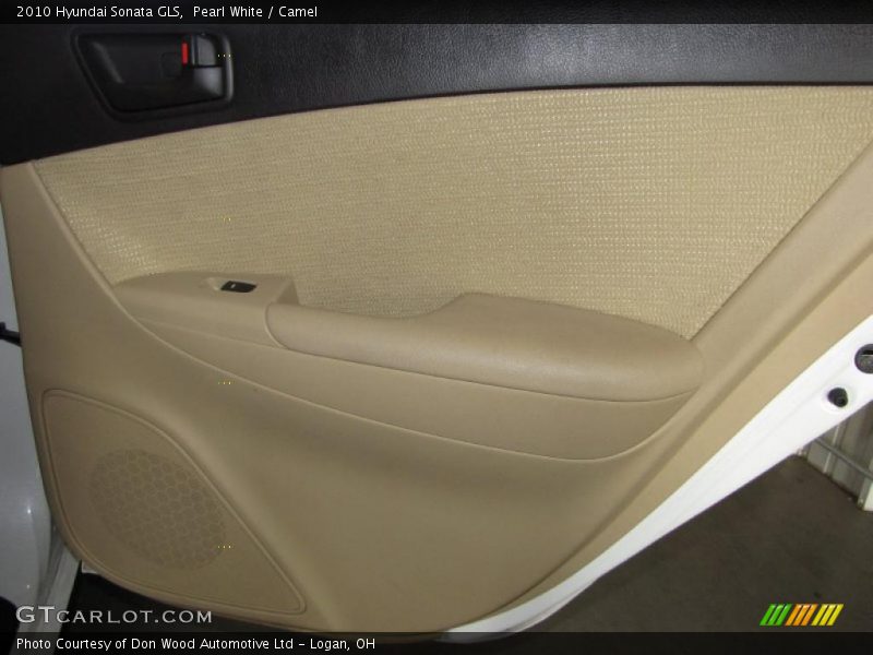 Pearl White / Camel 2010 Hyundai Sonata GLS
