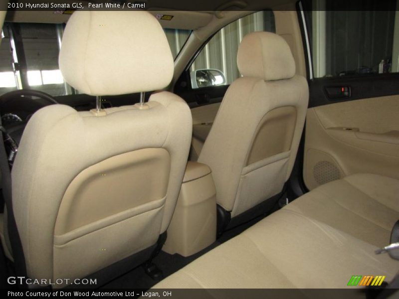 Pearl White / Camel 2010 Hyundai Sonata GLS