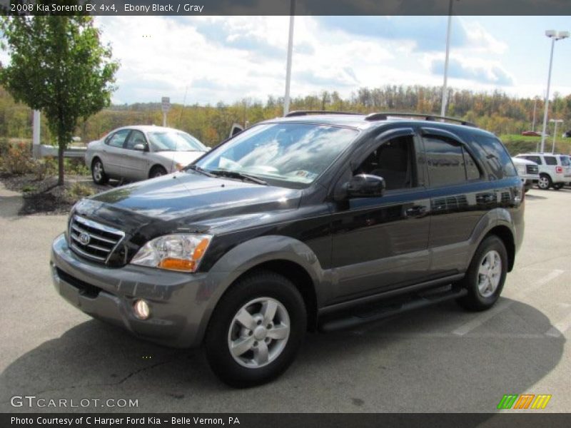 Ebony Black / Gray 2008 Kia Sorento EX 4x4