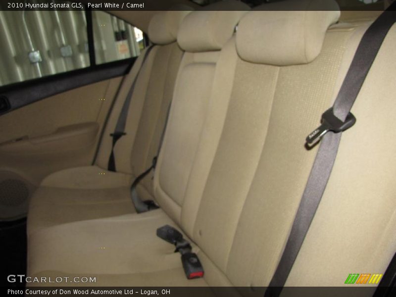 Pearl White / Camel 2010 Hyundai Sonata GLS