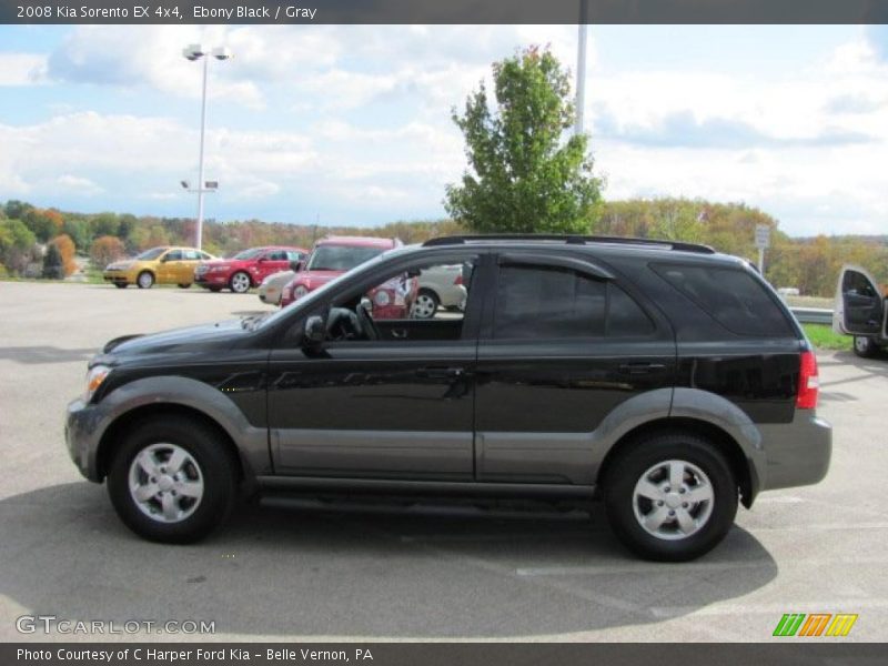 Ebony Black / Gray 2008 Kia Sorento EX 4x4