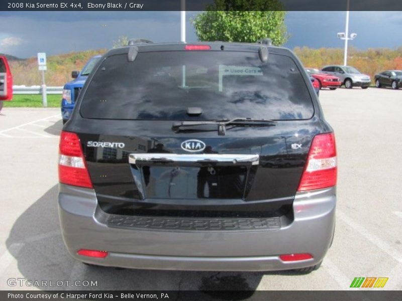 Ebony Black / Gray 2008 Kia Sorento EX 4x4