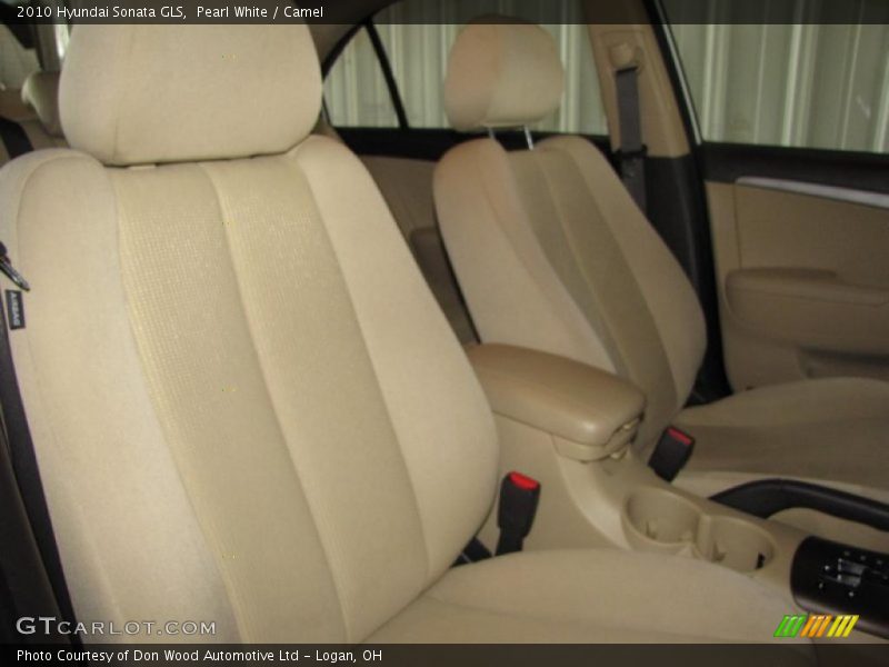 Pearl White / Camel 2010 Hyundai Sonata GLS