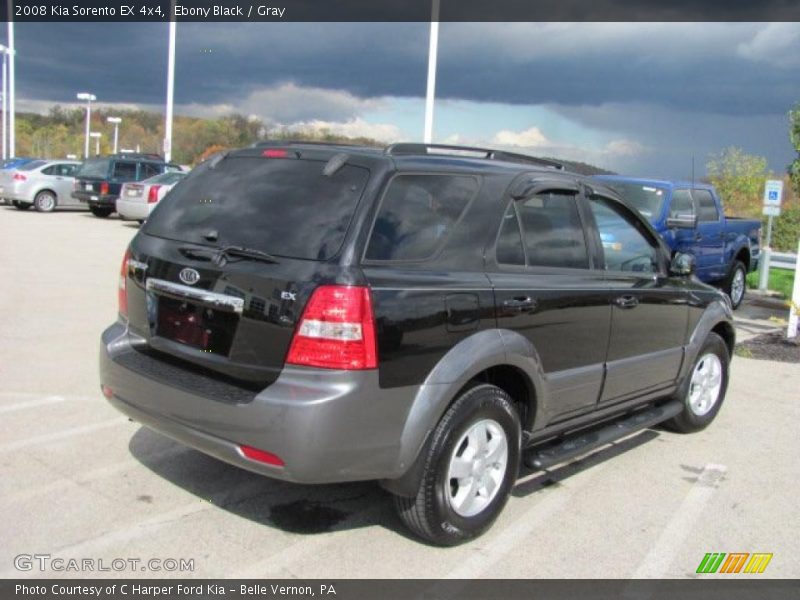 Ebony Black / Gray 2008 Kia Sorento EX 4x4