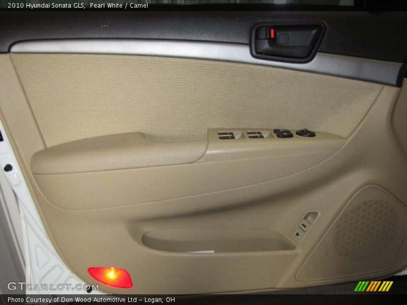 Pearl White / Camel 2010 Hyundai Sonata GLS