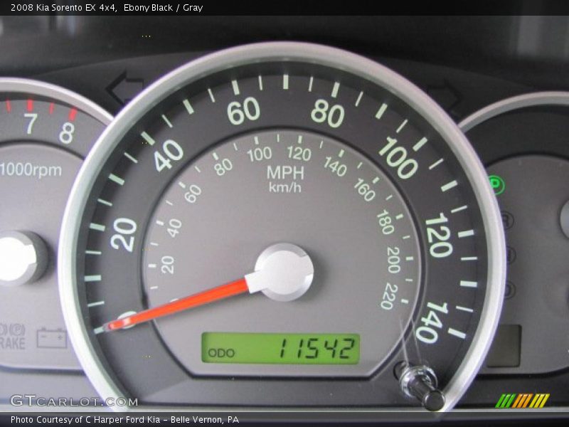 Ebony Black / Gray 2008 Kia Sorento EX 4x4