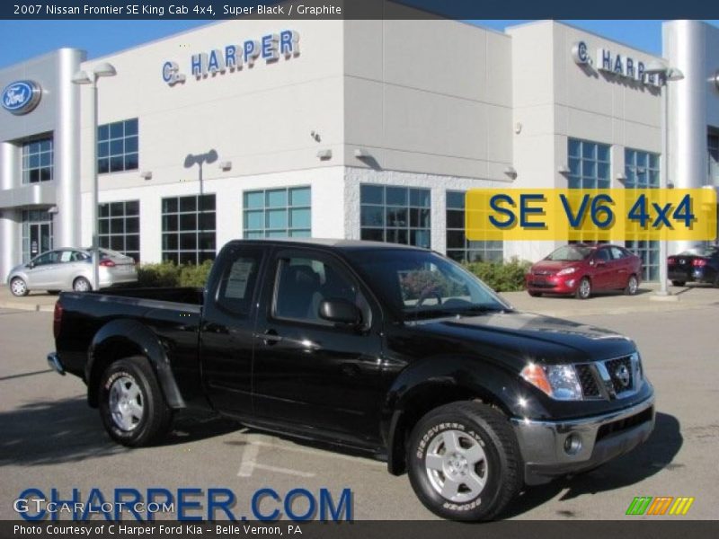 Super Black / Graphite 2007 Nissan Frontier SE King Cab 4x4