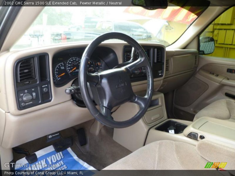 Neutral Interior - 2002 Sierra 1500 SLE Extended Cab 