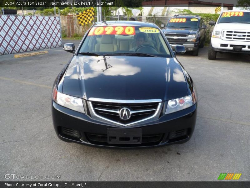 Nighthawk Black Pearl / Parchment 2004 Acura TSX Sedan