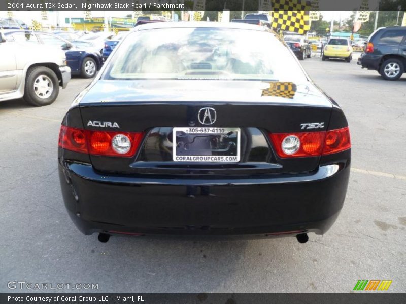 Nighthawk Black Pearl / Parchment 2004 Acura TSX Sedan